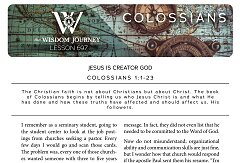 Colossians Study Guide